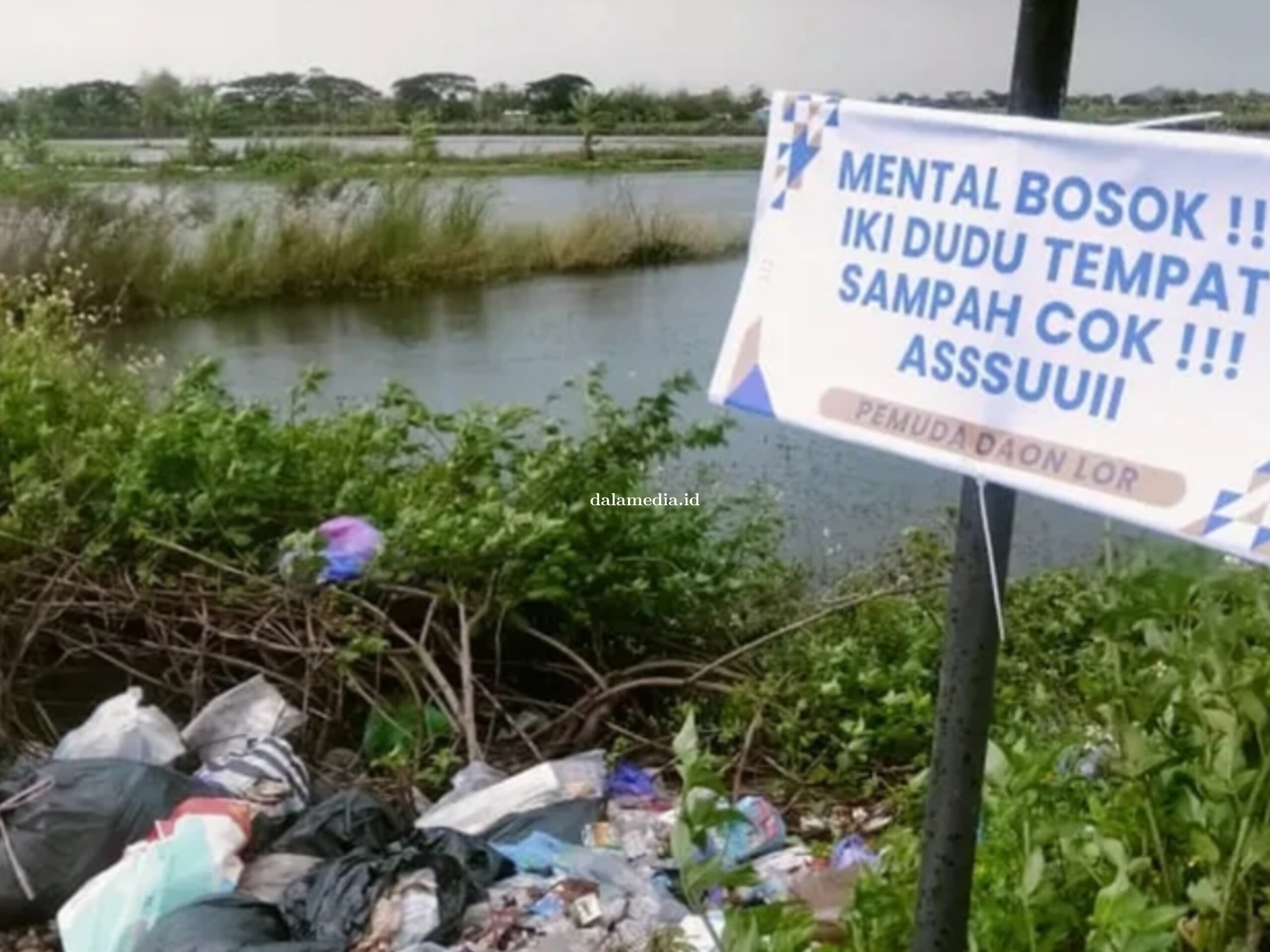 Janji Bak Sampah Jadi Bangunan Misterius, Pemuda Wonowoso Demak Protes Sampah Liar